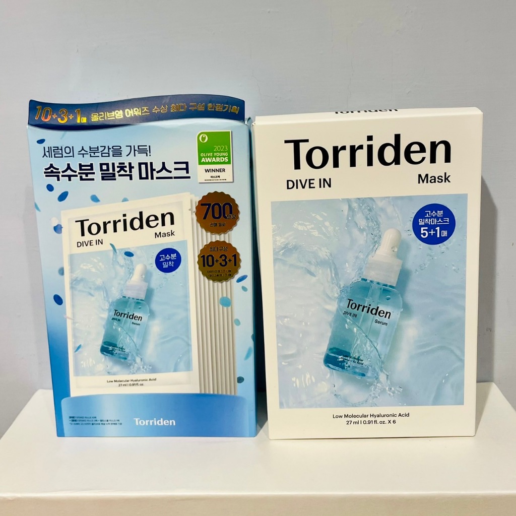 現貨 最新版 Torriden DIVE-IN玻尿酸面膜 面膜類別冠軍🏆 拆賣 單片