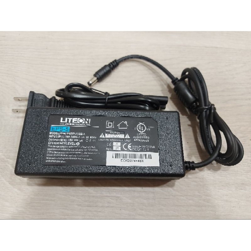 建興 LITEON  DC 15V 5A 足瓦 變壓器 穩壓器 門鈴 筆記型電腦電源 螢幕電源 國際認證 R33275