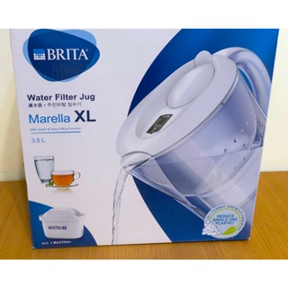 德國 Brita Marella XL 3.5L 白色 馬利拉濾水壺+全效型濾芯