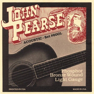 『立恩樂器 399免運』John Pearse 600L (12-53) 磷青銅 紅銅 木吉他弦 民謠吉他弦 #600L