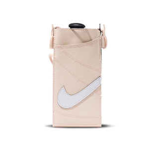 Nike PREMIUM 白粉 運動 休閒 皮革 手機斜背包 N1010036816OS