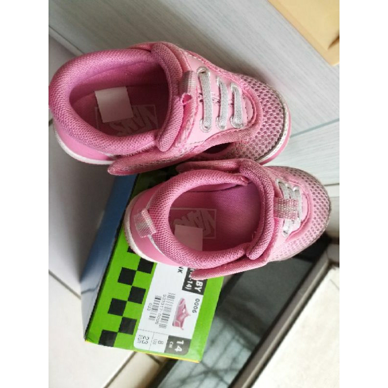 【買就送IFME鞋】二手  Vans 粉紅色女童鞋（14cm）