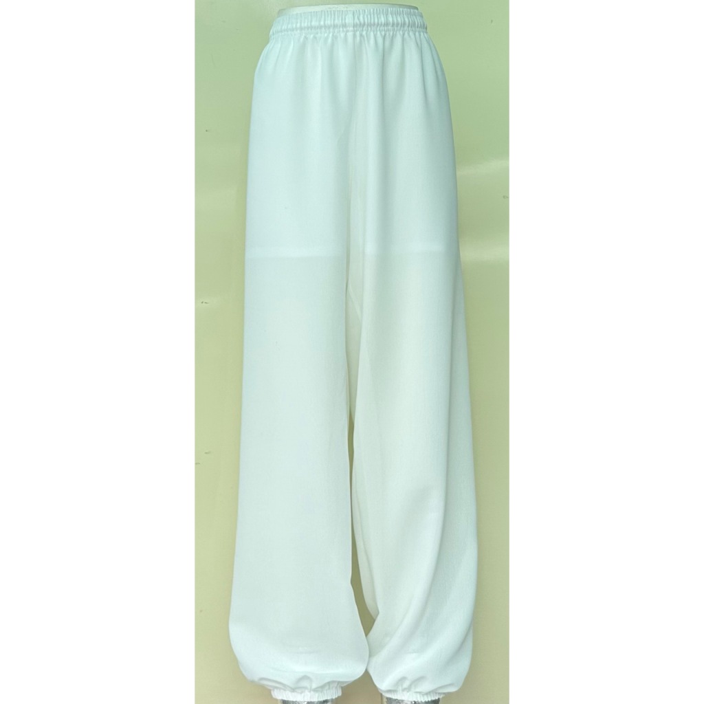 TG03 絲質功夫褲 白色 太極拳 新品 台灣製造
