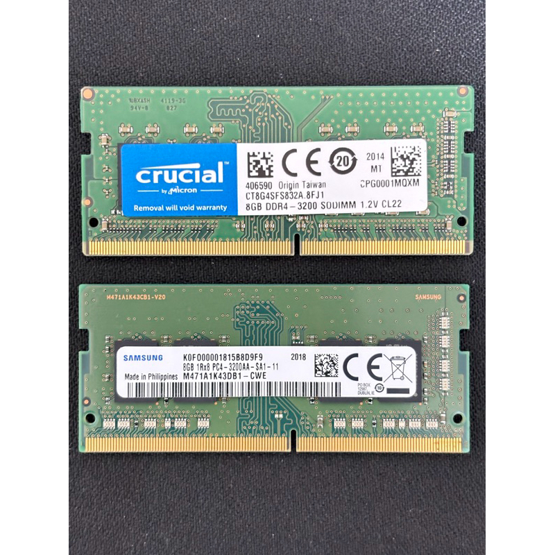 （二手）筆記型電腦 記憶體 DDR4 3200 8G