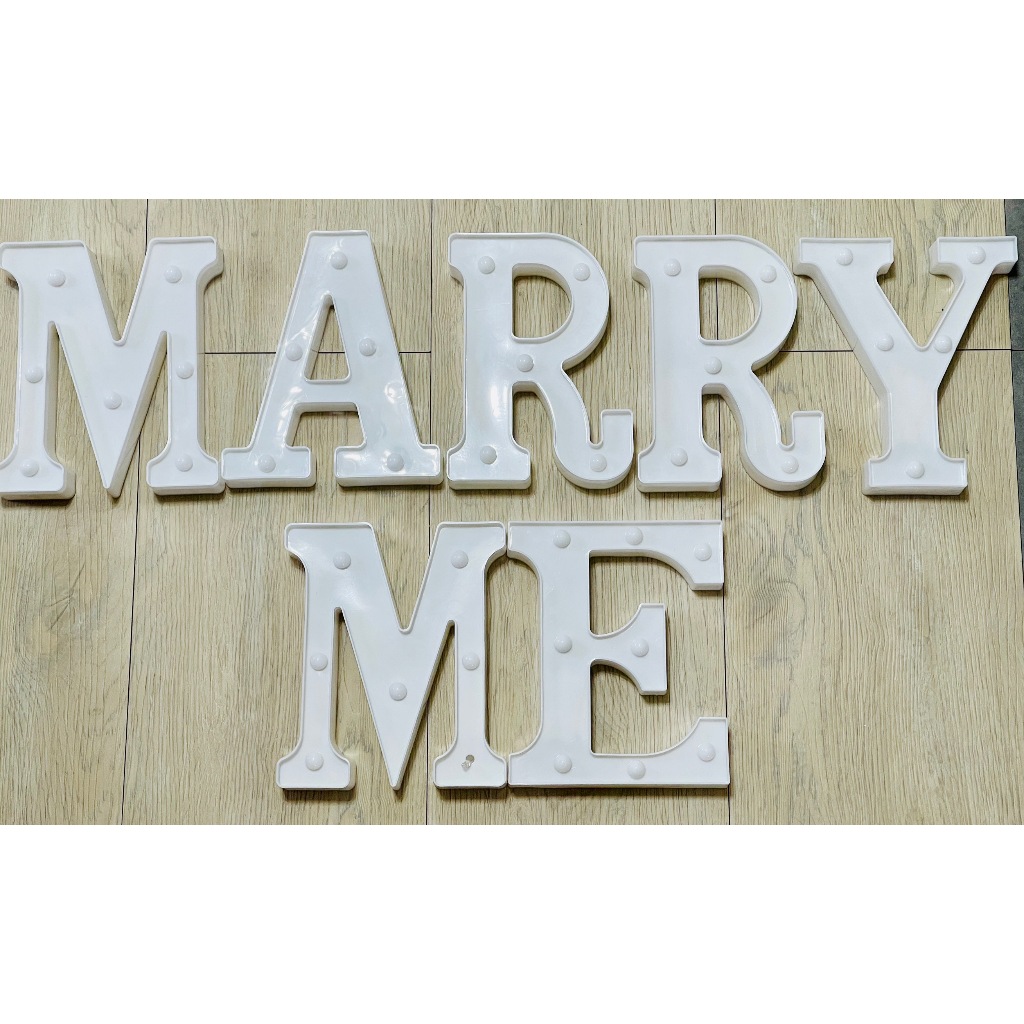 LED造型燈 字母燈 數字燈 MARRY ME 求婚