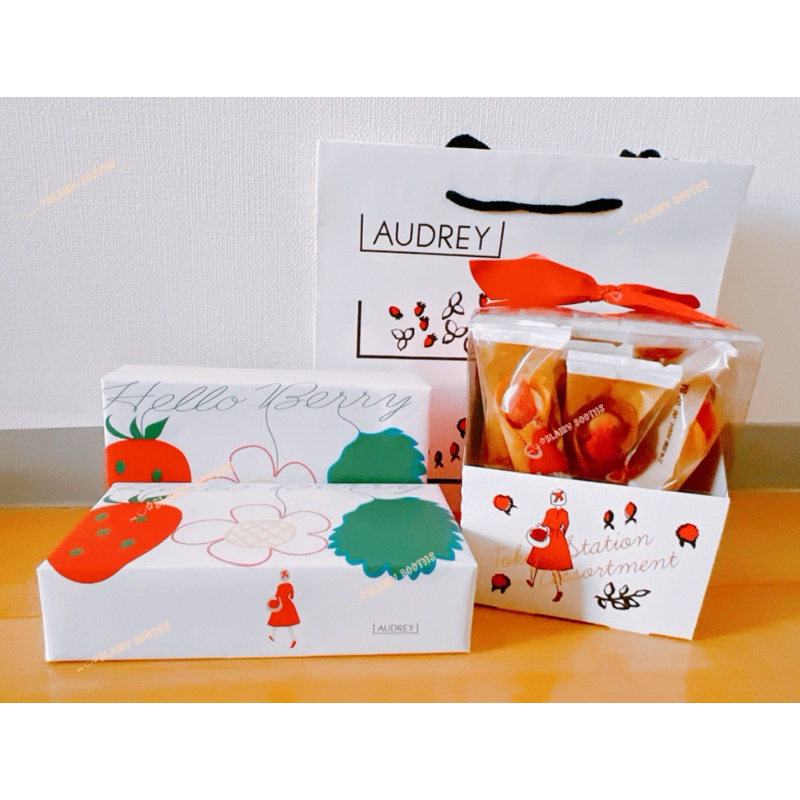 【日本帶回】🇯🇵 AUDREY 草莓奶油花束餅乾 🍓東京大人氣排隊名店 🧈 白巧克力草莓餅乾