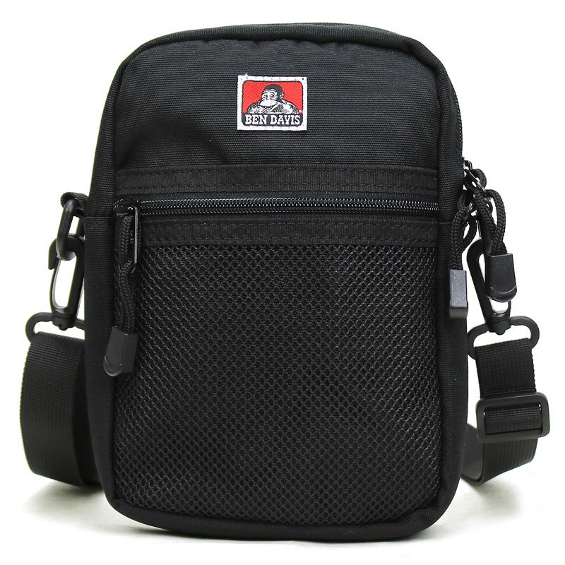 BEN DAVIS BDW-9235-01 MESH POCKET MINI SHOULDER BAG 側背包 (黑色)