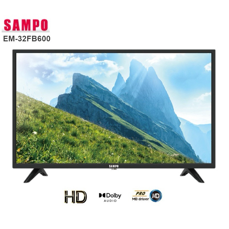 (自售全新）聲寶sampo 32吋電視EM-32FB600(無安裝)