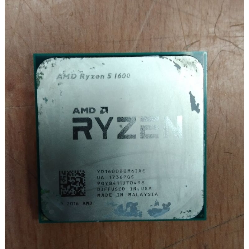 AMD Ryzen 5 1600 CPU 6核心12續 AM4腳位(有附原廠CPU扇) 優惠價1030元