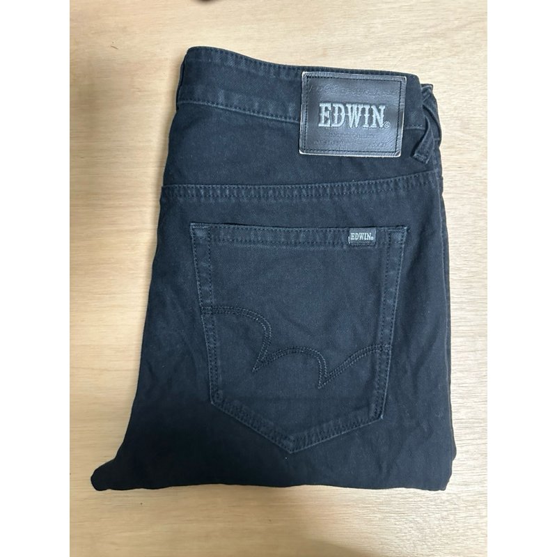（二手褲-554）EDWIN黑牛仔褲（33腰 0425）