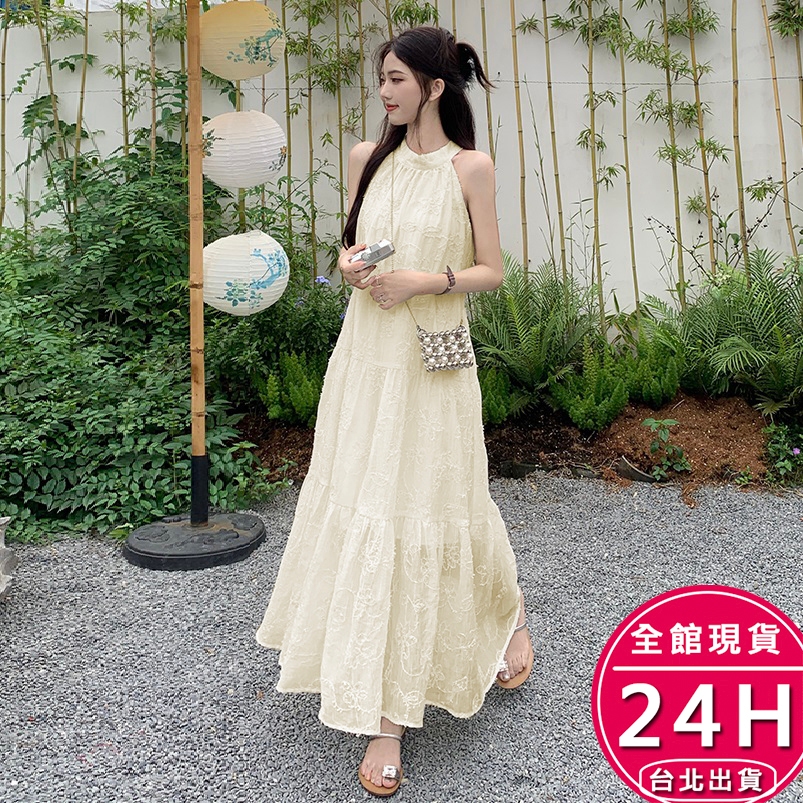 【梨卡】隔日到貨 女裝 韓系綁帶洋裝 削肩洋裝【有內裡】 氣質連衣裙 性感A字裙子 顯瘦連衣裙GA0659【現貨24H】