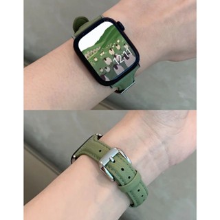 適用於 Apple watch S8 S7 1/2/3代 蘋果手錶錶帶 SE iWatch通用 小蠻腰 皮質 簡約