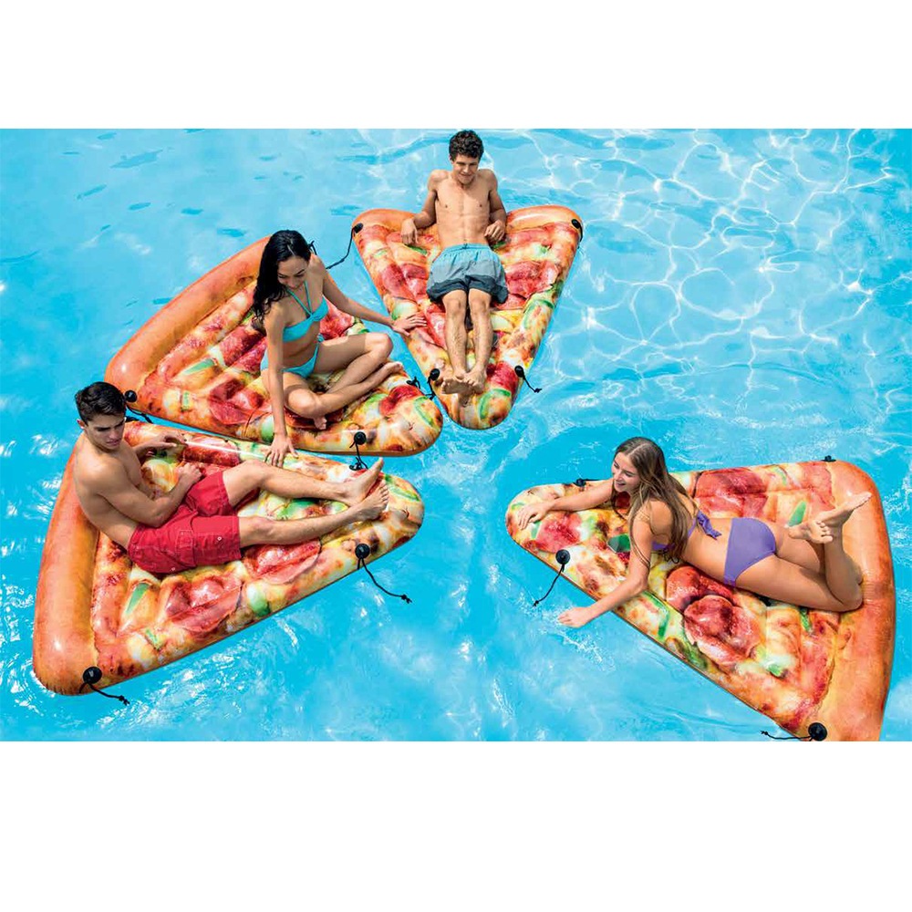 INTEX  原廠 58752披薩充氣浮排 游泳戲水 超吸睛 浮排 水上浮床 水上浮島(免費檢修 瑕疵換新品)