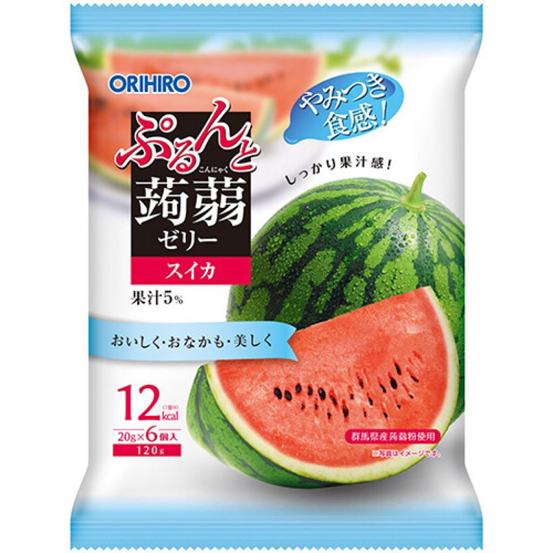 [限量預購*] 日本Orihiro期間限定-西瓜風味蒟蒻果凍120g