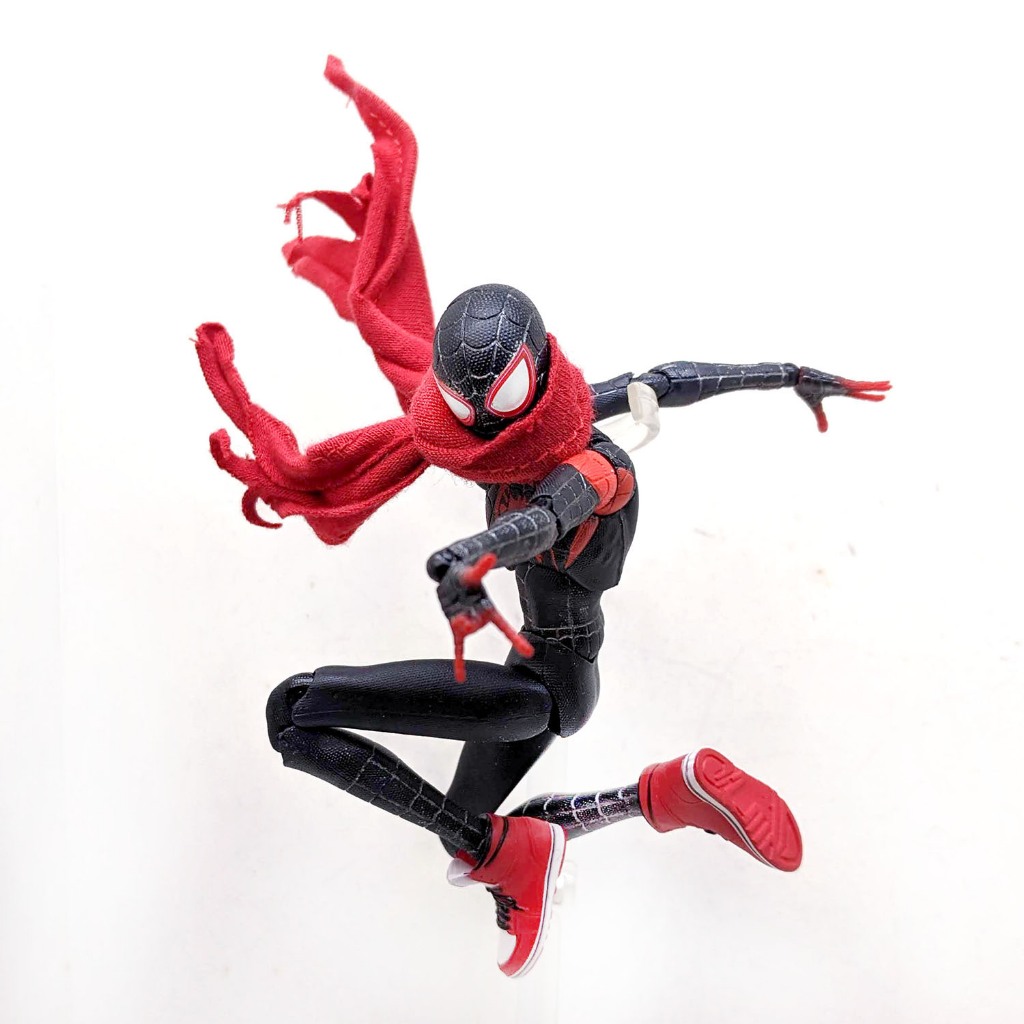 自組 改造 6吋 1/12 正版 MAFEX 蜘蛛人 Spider Man 新宇宙 邁爾斯 麥爾斯 黑蜘蛛 動畫 蜘蛛關
