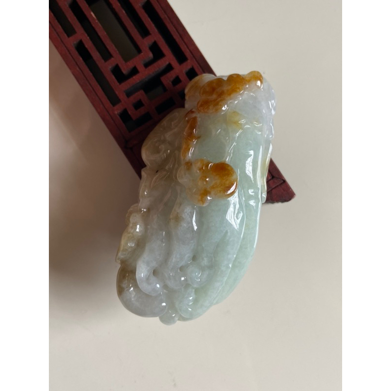 （麗華）天然緬甸玉a貨 福瓜 三彩 淡紫 淡綠 黃翡 植物 佛手瓜