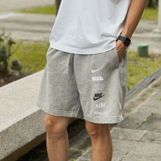 NIKE CLUB FLEECE FRENCH TERRY SHORT 短褲 棉褲 多勾 鬆緊 灰 FB8831-063