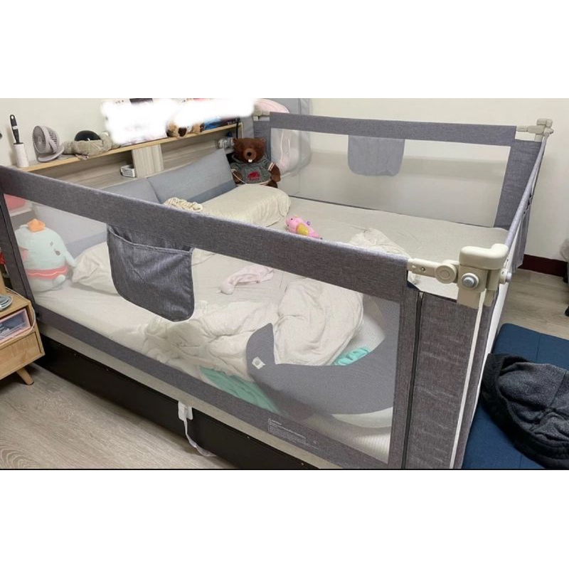 二手嬰兒床圍 3片床圍+2個y型支架 高雄左營區或苓雅區可自取