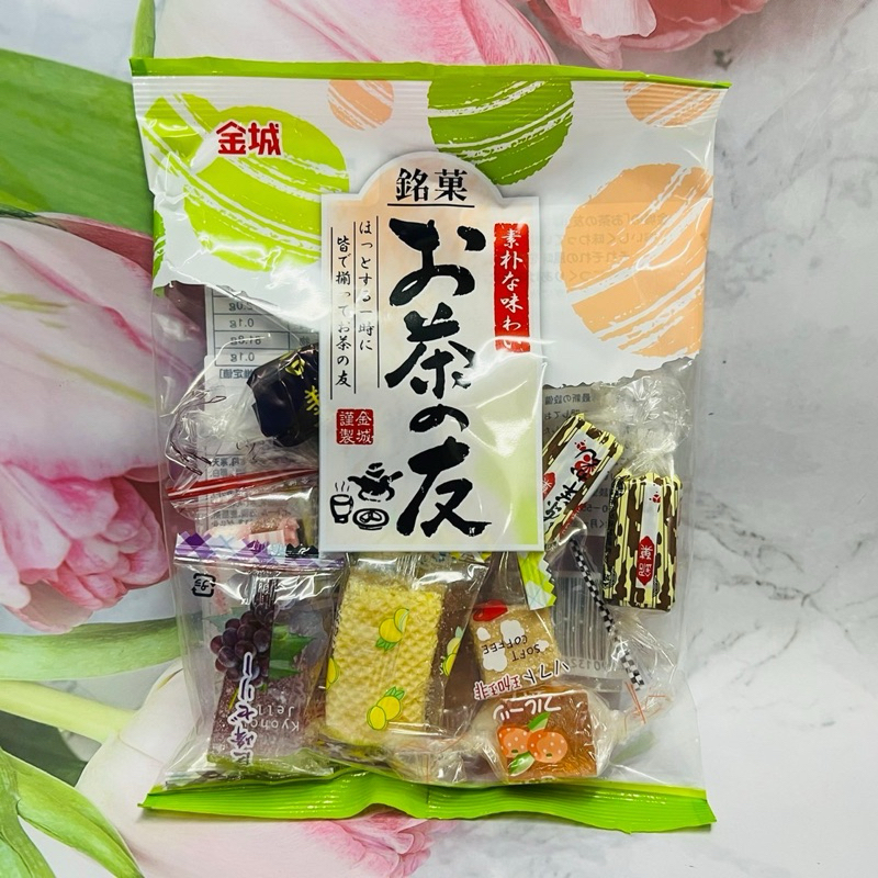 ［大貨台日］日本  金城  茶之友  綜合果子  和果子點心125g