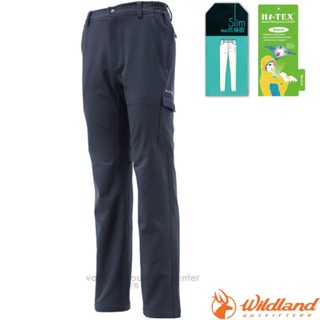 【荒野 WildLand】男 合身長褲 SOFTSHELL 透氣機能長褲 保暖長褲 立體修身長褲 工作褲 0A12316