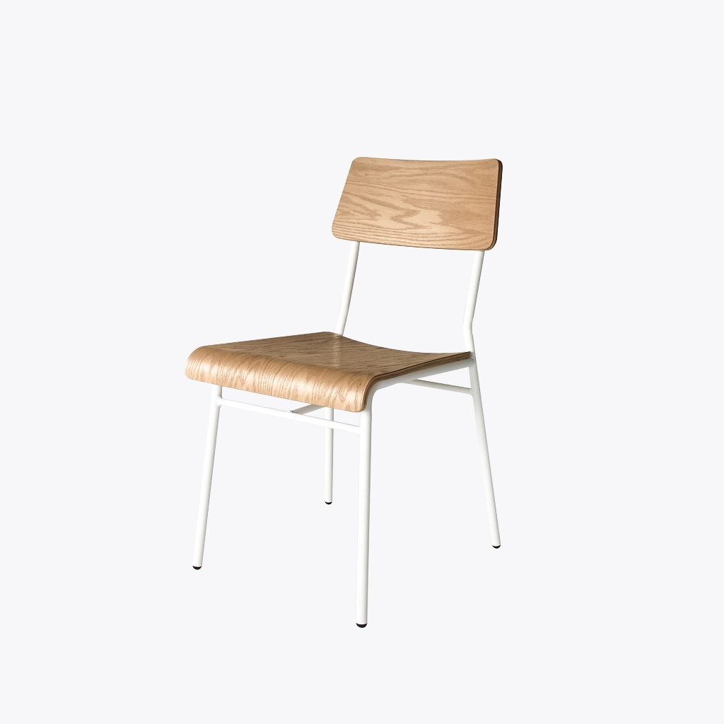 【居然家居】翩翩餐椅 (淺色) 台灣製造 餐桌椅 靠背椅  輕奢極簡 工業風 北歐風 單椅