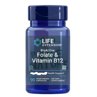 美國Life Extension 生物活性葉酸 & 甲鈷胺 Folate B9 & B12 90粒素食膠囊 代購勞務服務