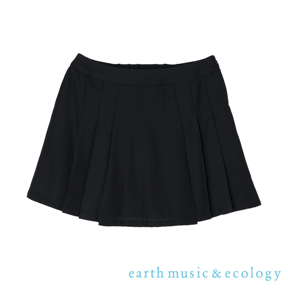 earth music&ecology 格紋/素面百褶迷你短裙(1L23L0L0700)