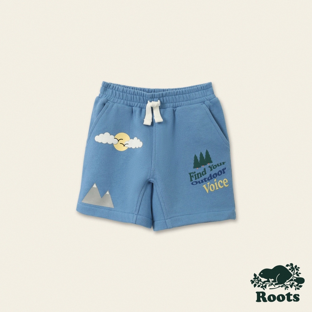 【Roots】小童-自然俱樂部系列 戶外元素休閒短褲