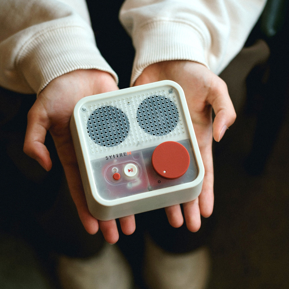 【賽塔林 SYITREN 台灣總代理】N100 設計款  便攜式 顏值擔當 藍芽喇叭 四面板可選(銀/黃/白/透)