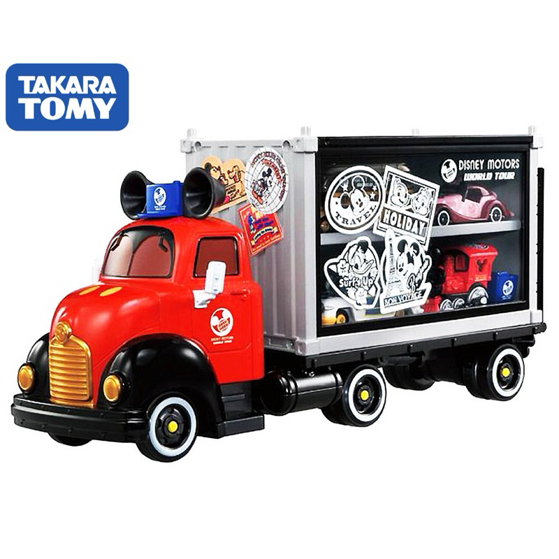現貨 TOMICA 迪士尼 Disney 米奇 Mickey 環遊世界收納貨櫃車 拖板車 正版 多美小汽車 全新 現貨