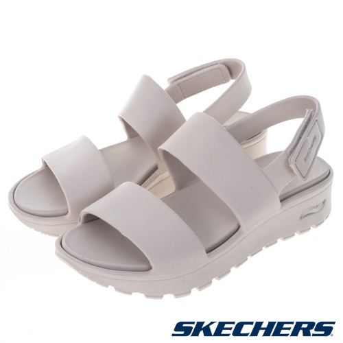 【SKECHERS】休閒系列涼拖鞋 ARCH FIT FOOTSTEPS FOAMIES-111380NAT-灰白女