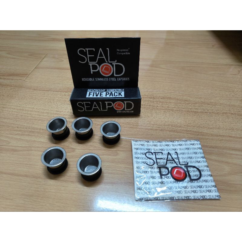 Sealpod】環保膠囊 不鏽鋼膠囊杯 五顆組 (適用 Nespresso Original 膠囊咖啡機)