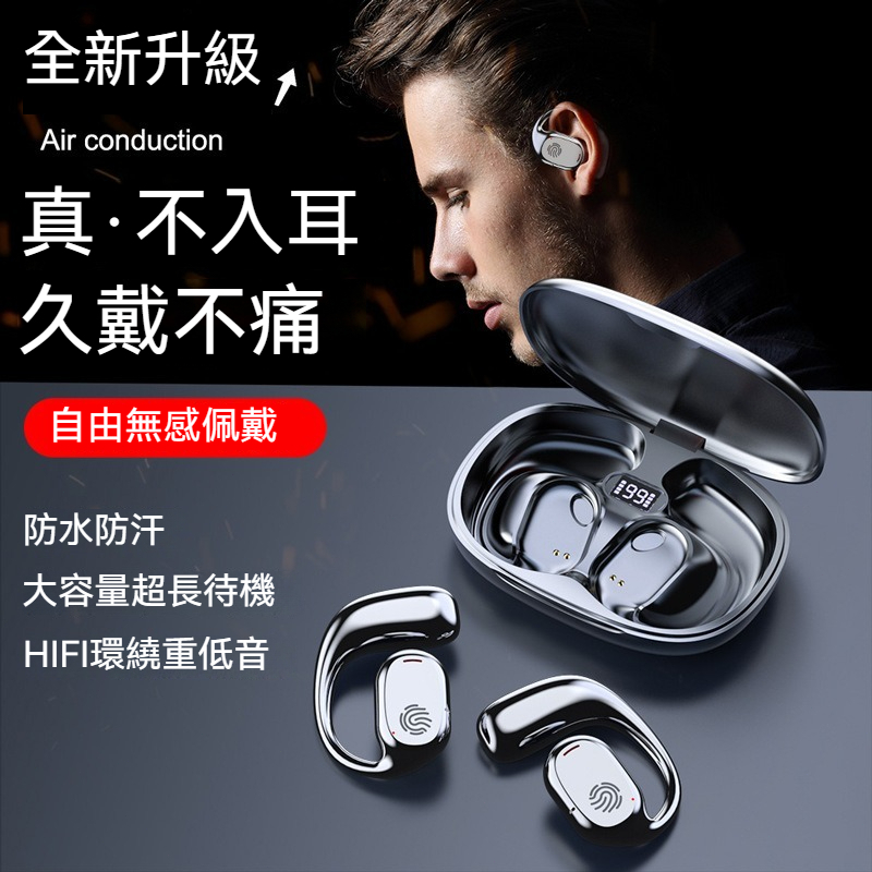 台灣出貨GT280無線藍牙耳機OWS骨傳導 藍芽耳機 熱銷 久戴不痛 不入耳 運動通話遊戲藍牙耳機 超長續航