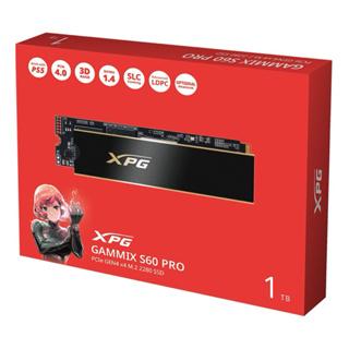 ADATA威剛 XPG GAMMIX S60 Pro M.2 PCIe Gen4 SSD 1tb 全新未拆 PS5可用