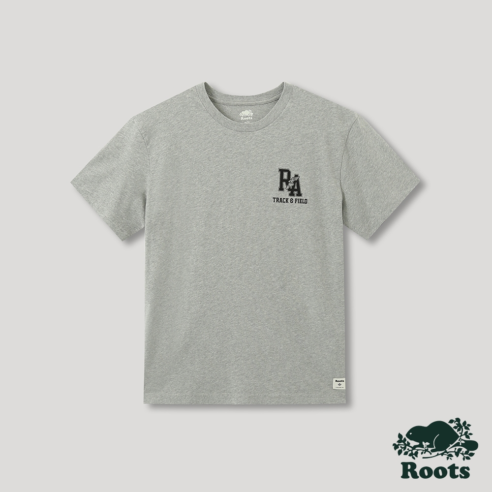 【Roots】男裝- T恤俱樂部系列 田徑元素短袖T恤