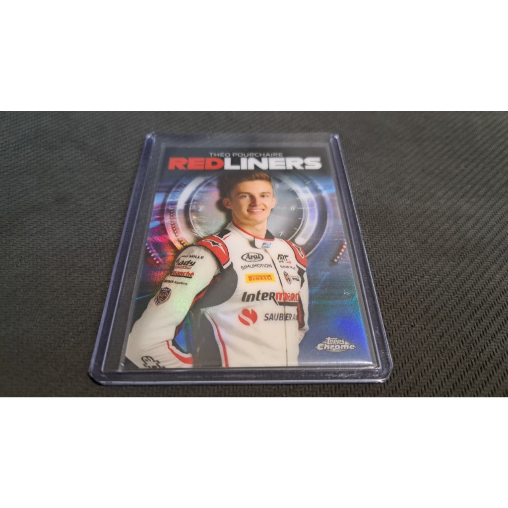 #Q12 Theo Pourchaire 普謝爾 賽車卡 Topps Chrome F1 金屬卡