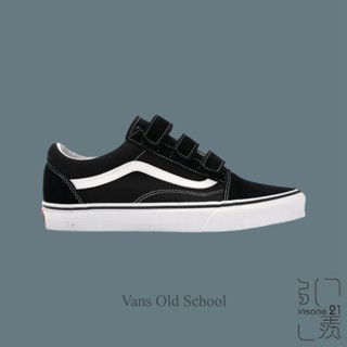 VANS OLD SCHOOL V 黑色 基本款 魔鬼氈 休閒鞋 VN0A3D29OIU【Insane-21】