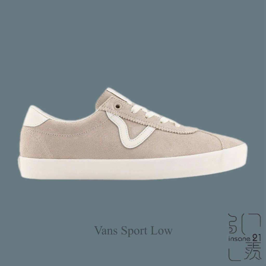 VANS SPORT LOW 米色 白線 帆布鞋 VN000CQRDBV【Insane-21】