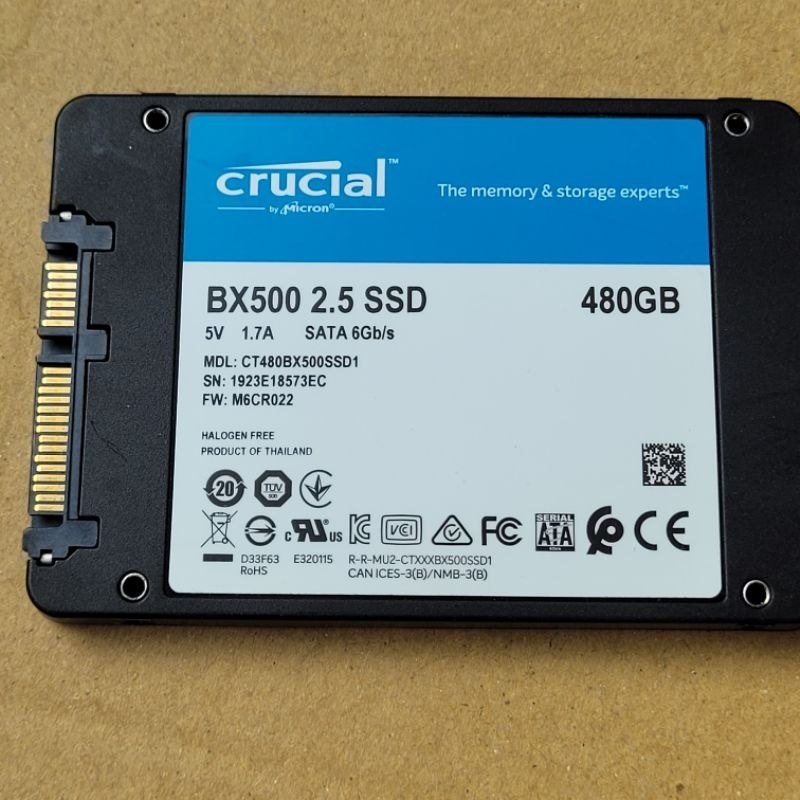 美光 crucial  固態硬碟 SSD   480GB