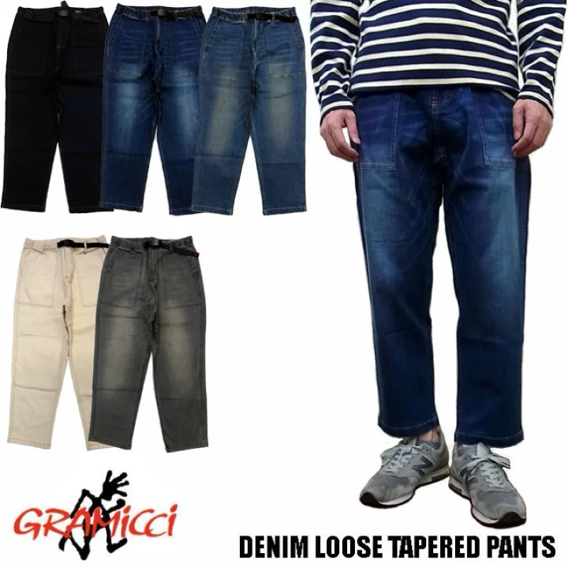 保證真品 小跑人 GRAMICCI DENIM LOOSE TAPERED PANTS 牛仔褲 S號 2002-DEJ