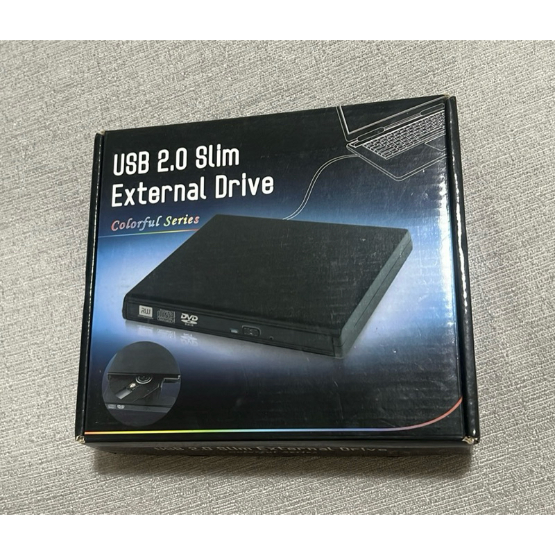 USB光碟機外接盒 黑色 套件組 外接盒 筆電光碟機外接盒 9.5mm
