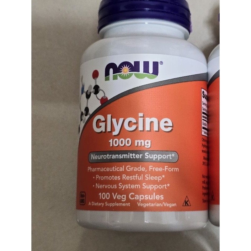 now Glycine 甘胺酸 甘氨酸 一罐100顆