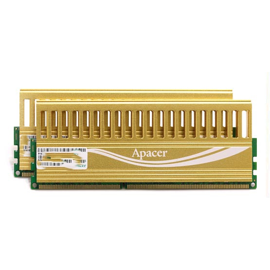 宇瞻 Apacer ddr3 1600 2gb unb pc3-12800 cl9-9-9-27記憶體兩隻一組