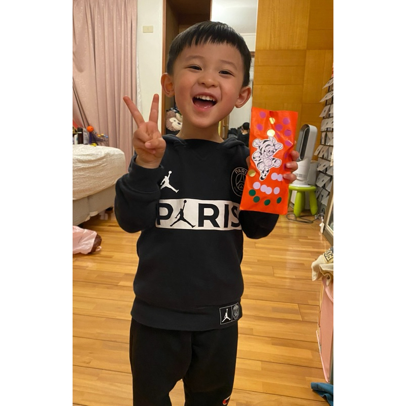 ［二手童裝］Nike Jordan  黑色厚帽T～4T