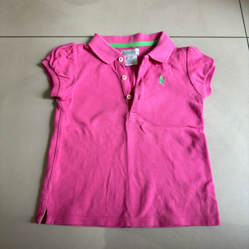 Ralph Lauren 24M 短袖POLO衫 粉紅色 二手衣