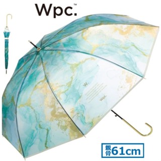 【一草一木】日本Wpc. 酒精水墨透明 塑膠 直立傘 自動傘 輕量 長傘 直傘單手開 雨傘 精緻 高質感 大尺寸