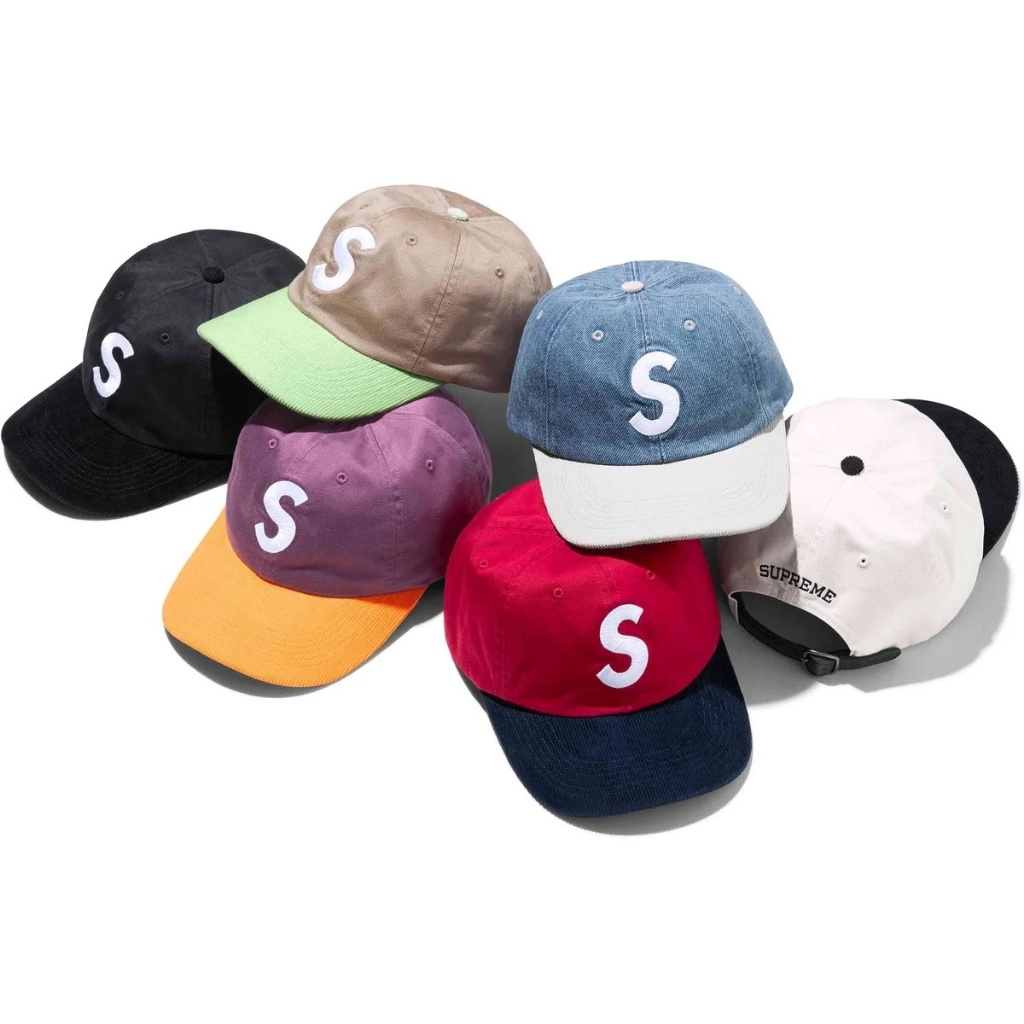 HS⚑ Supreme 2-Tone S Logo 6-Panel 六片帽 棒球帽 老帽 SS24