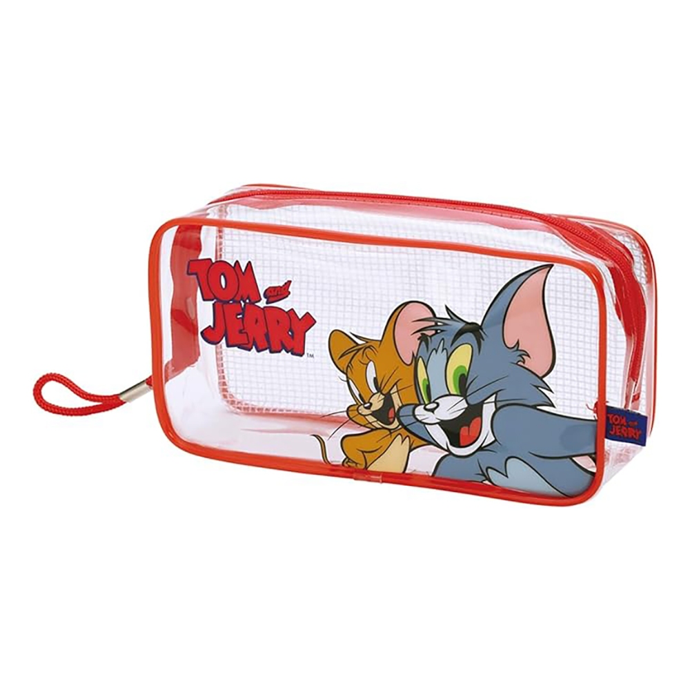 SKATER 湯姆貓與傑利鼠 透明長方形收納包 湯姆貓&amp;傑利鼠 卡通 AT64116