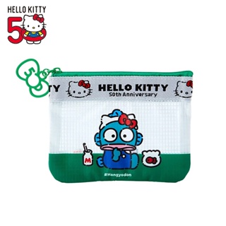 Sanrio 三麗鷗 Hello Kitty 50周年 網袋零錢包 扁平收納包 人魚漢頓 129631A