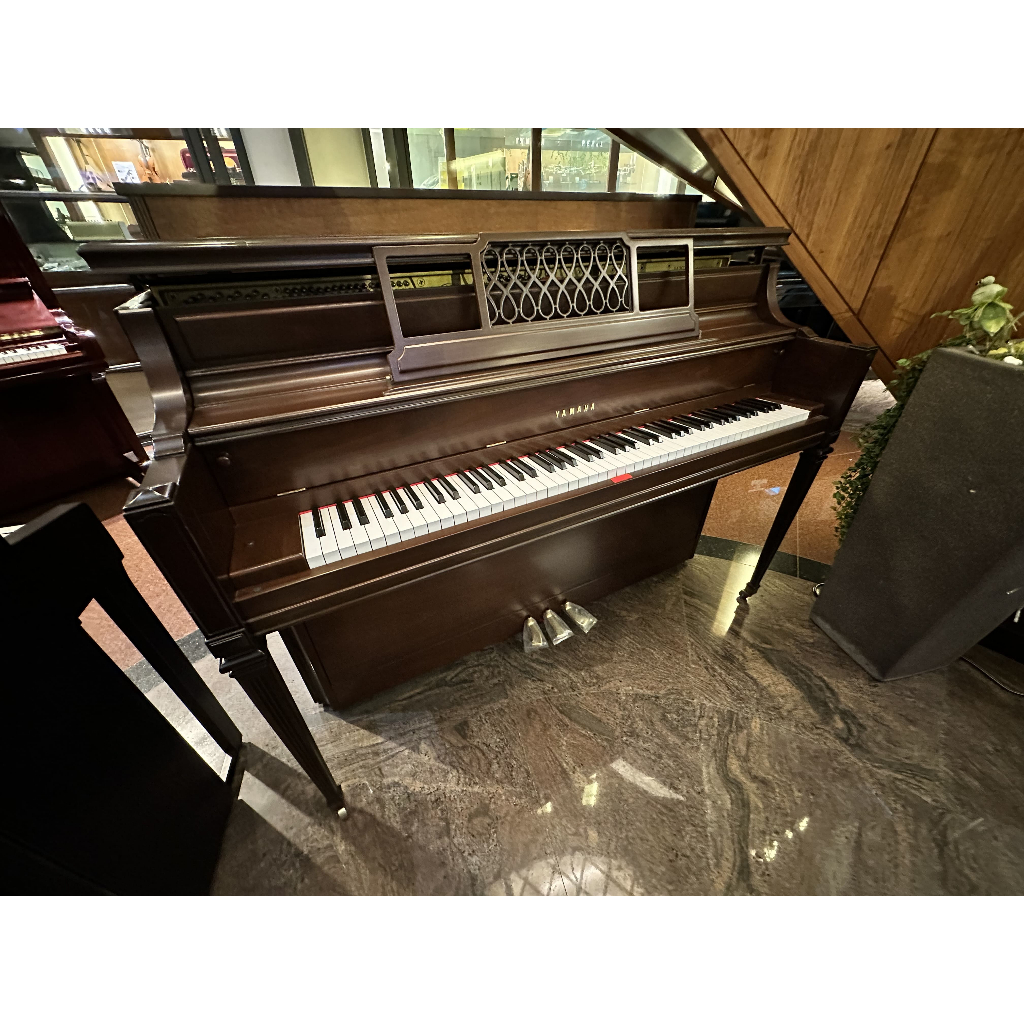 【日本製】YAMAHA M2GR 二手鋼琴《鴻韻樂器》直立式鋼琴 中古鋼琴 原木色 造型琴架